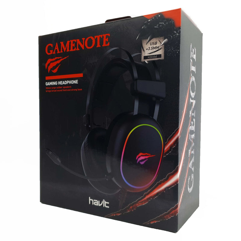 Headset Gamer Havit Gamenote H2016d RGB Preto