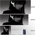 Mousepad Black Anime Dark Girl