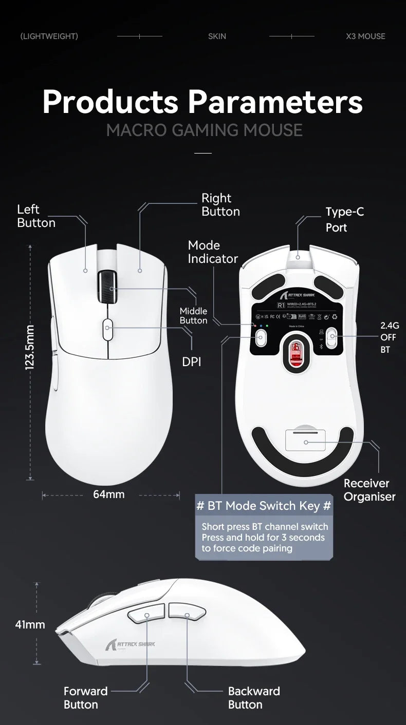 Attack Shark R1 Wireless.