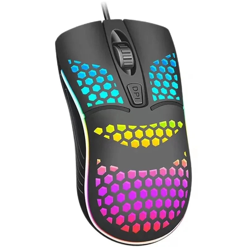 Mouse Óptico Com Fio Usb RGB