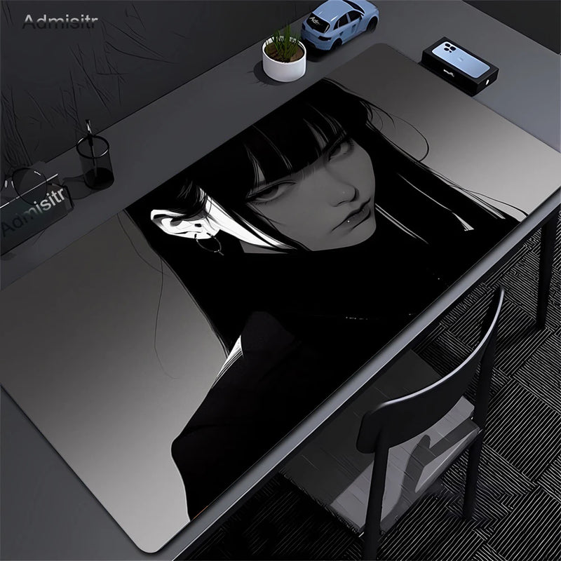 Mousepad Black Anime Dark Girl