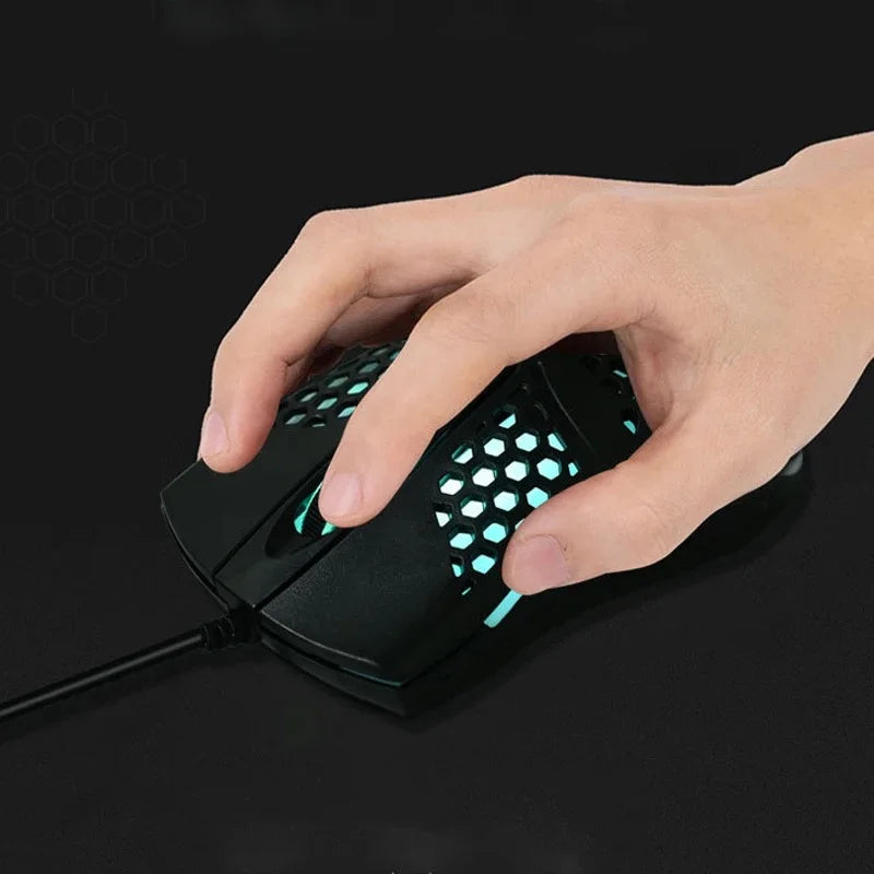 Mouse Óptico Com Fio Usb RGB